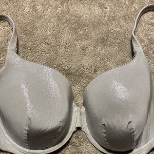 Elegant Metallic Silver Body by Victoria bra size 38C